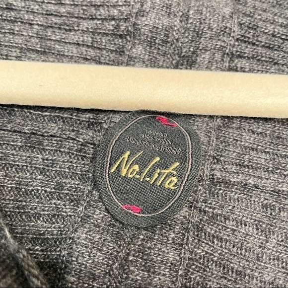 Nolita gray pullover sweater ribbed high low wool cashmere blend small - Picture 6 of 9